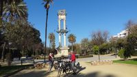 op de fiets door Sevilla