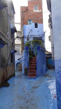 de blauwe straatjes- huizen