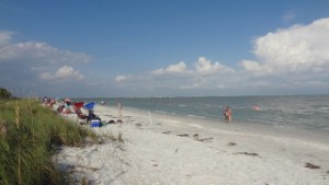 strand bij Sanibel Lighthouse