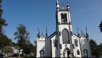 een van de vier kerken in Lunenburg